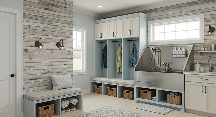 Designing a Mudroom with Built-In Dog Washing Station: A Practical and Stylish Solution for Pet Owners