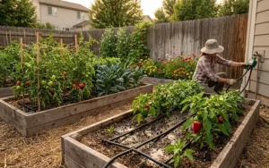 Consistent Watering Schedules and Drip Irrigation for Backyard Vegetable Patches