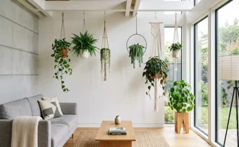 Hanging Indoor Plant Decor Ideas for Modern Minimalist Living Rooms