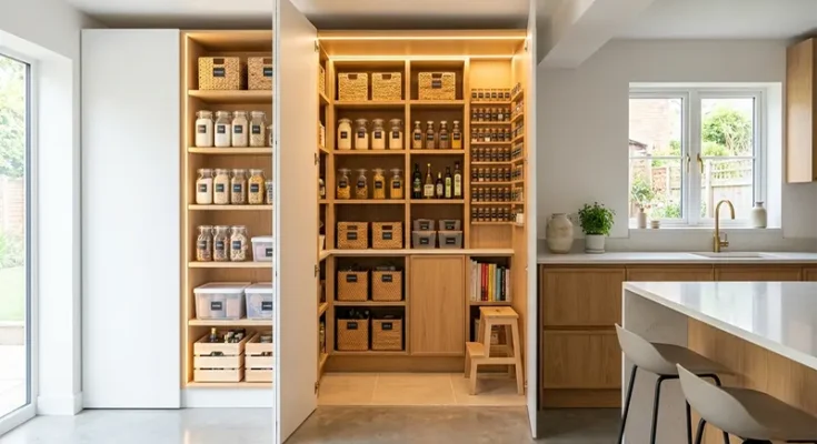 Hidden Walk-In Pantry Organization Ideas for Clutter-Free Kitchens